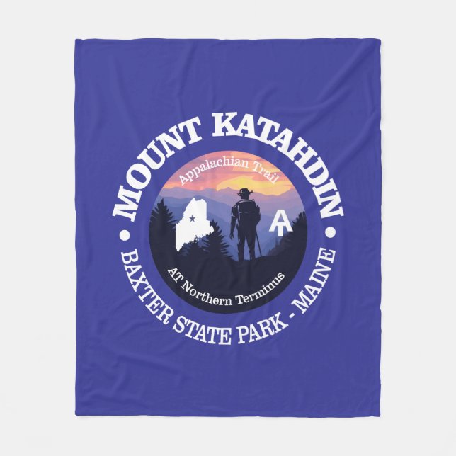 Mount Katahdin (rd2) Fleecefilt (Framsidan)
