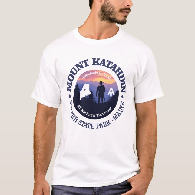 Mount Katahdin (rd2) T Shirt (Framsida)