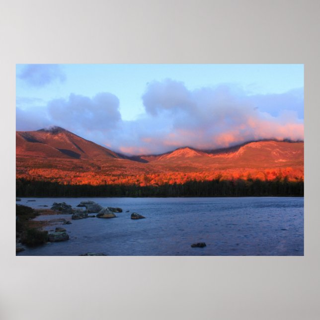 Mount Katahdin Sunrise Poster (Framsidan)