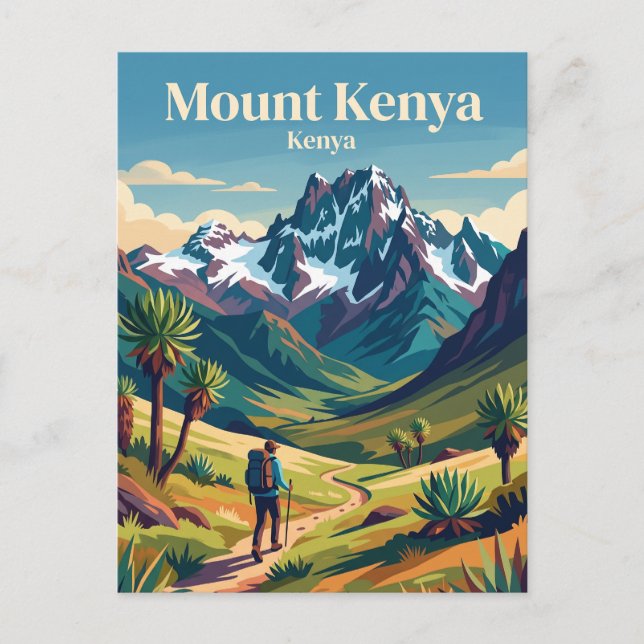 Mount Kenya Vykort (Framsida)