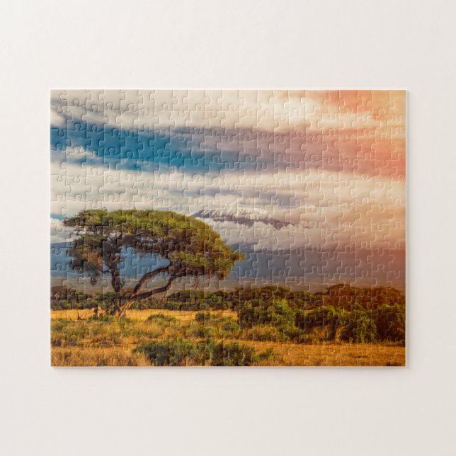 Mount Kilimanjaro | Amboseli, Kenya Pussel (Horisontell)