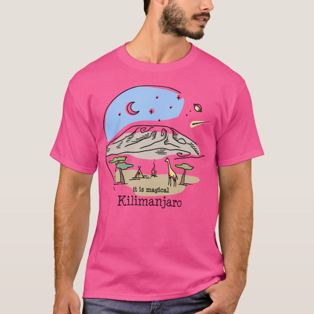 Mount Kilimanjaro Finisher Hike Afrika Trekking Hi T Shirt (Framsida)