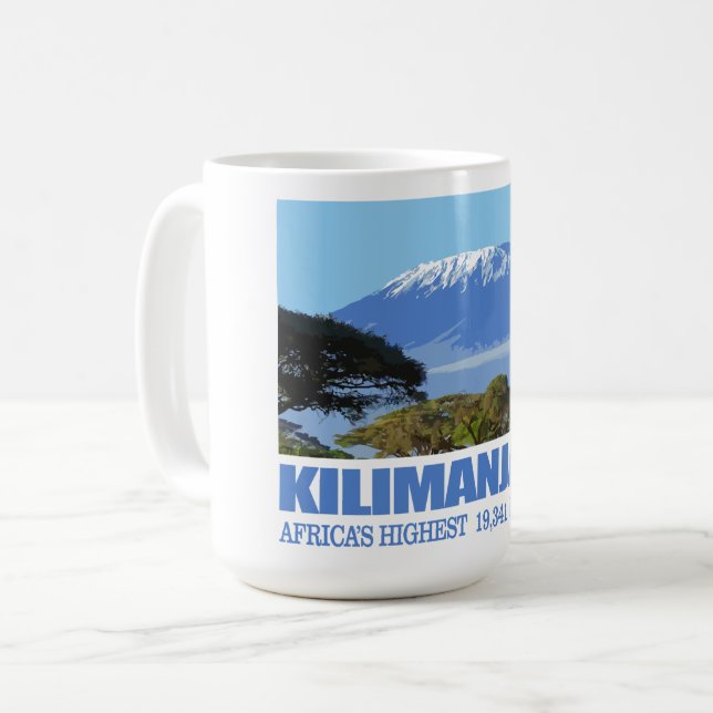 Mount Kilimanjaro Kaffemugg (Framsida vänster)