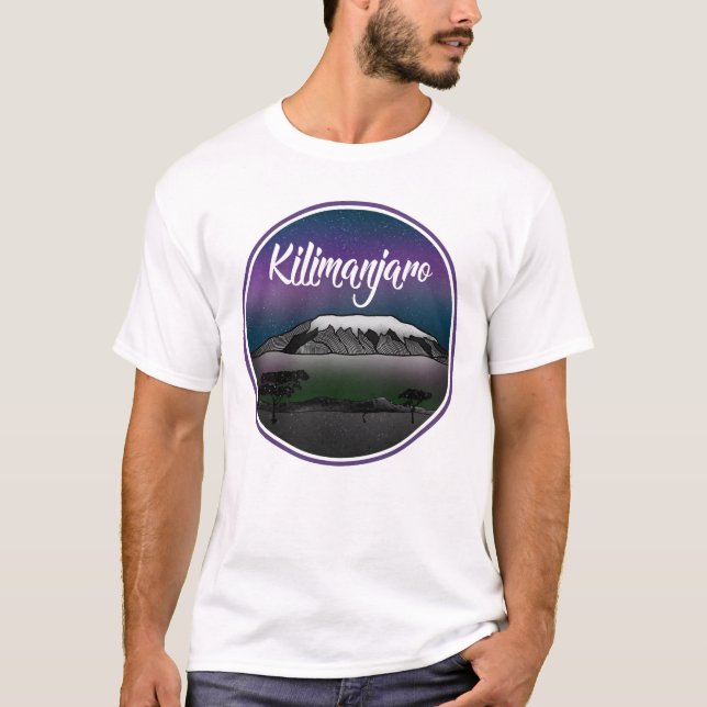 Mount Kilimanjaro Ligcape T Shirt (Framsida)