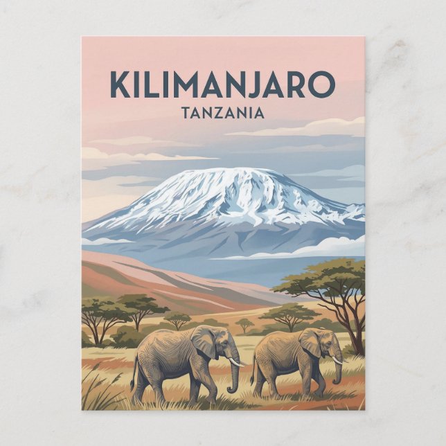 Mount Kilimanjaro, Moshi, Kilimanjaro Vykort (Framsida)