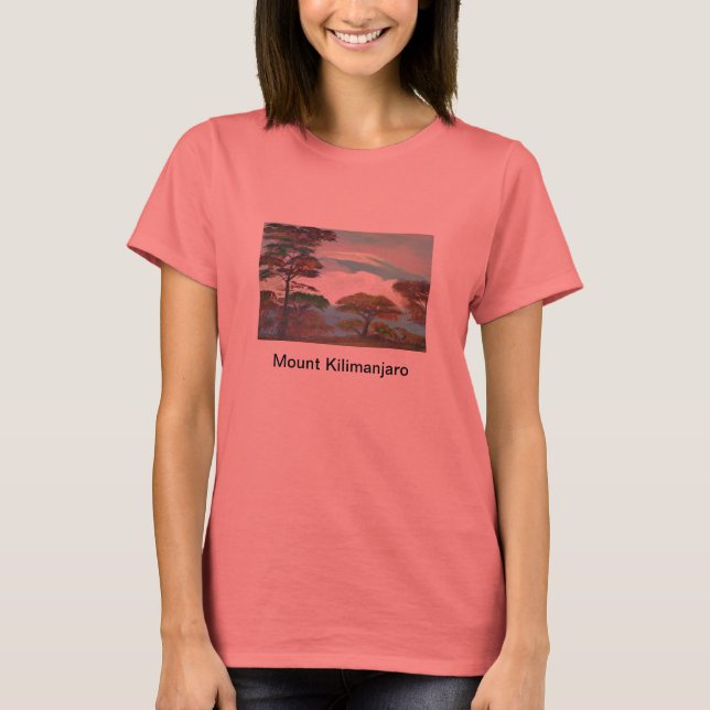 Mount Kilimanjaro Shirt Tee Shirt (Framsida)