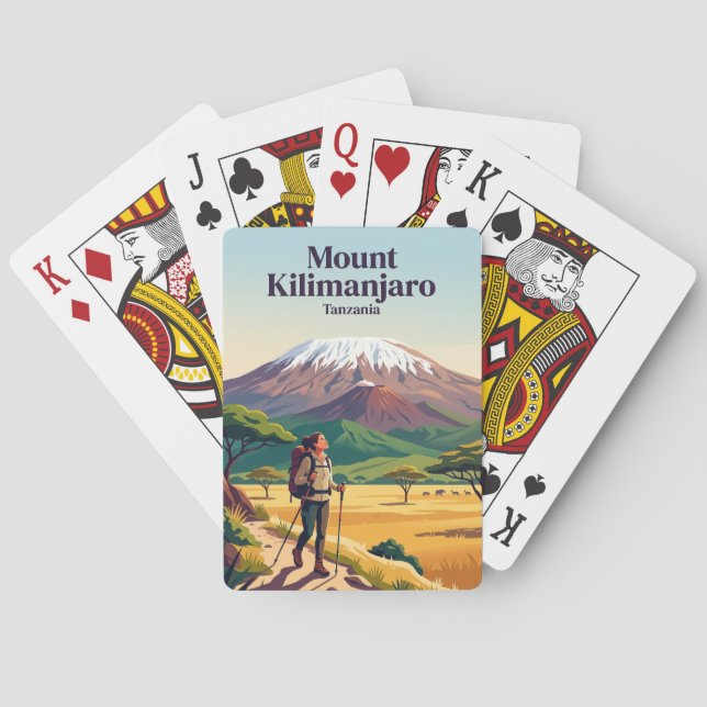Mount Kilimanjaro Tanzania Casinokort (Baksidan)