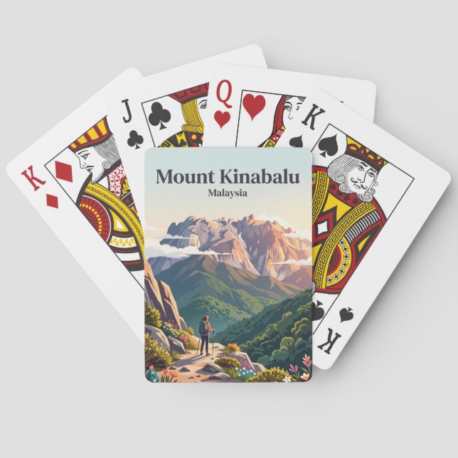 Mount Kinabalu Malaysia Casinokort (Baksidan)