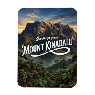 Mount Kinabalu Malaysia Magnet