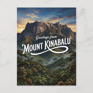 Mount Kinabalu Malaysia Vykort