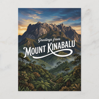 Mount Kinabalu Malaysia Vykort