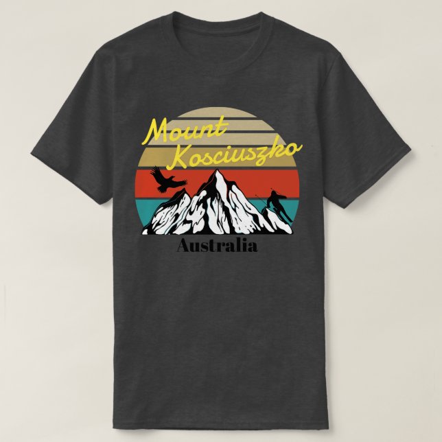 Mount Kosciuszko ski Australia 2 T Shirt (Design framsida)