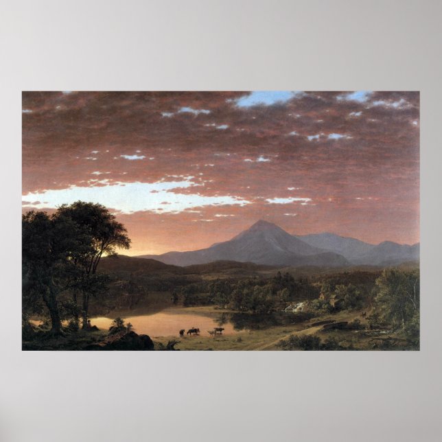 Mount Ktaadn (Katahdin) av Frederic Edwin Church Poster (Framsidan)