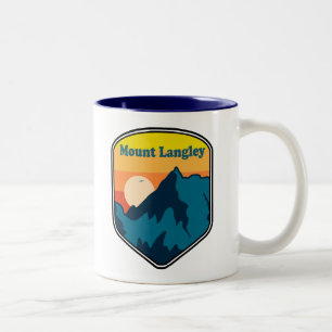 Mount Langley California Soluppgång Två-Tonad Mugg