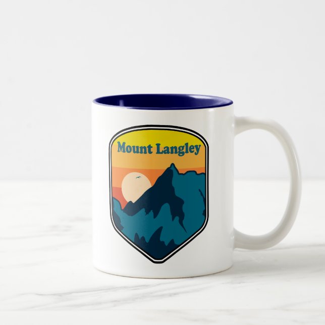 Mount Langley California Soluppgång Två-Tonad Mugg (Höger)
