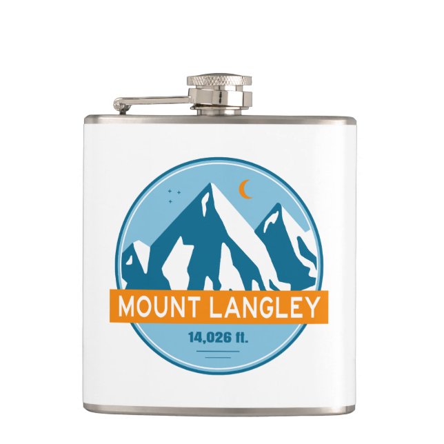 Mount Langley California Stjärnor Måne Fickplunta (Framsidan)