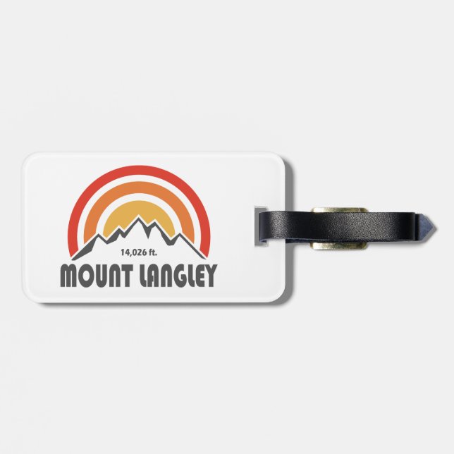 Mount Langley Kalifornien Bagagebricka (Baksida Vågrät)