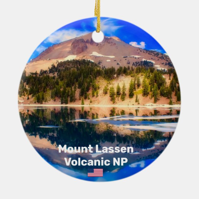 Mount Lassen NP Panoramic Ornament (Baksidan)