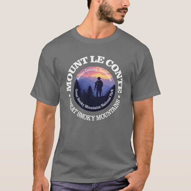 Mount Le Conte rd2 vän T Shirt (Framsida)