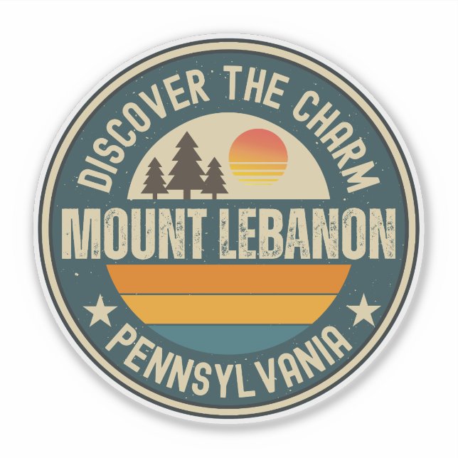 Mount Lebanon, Pennsylvania Klistermärken (Framsida)