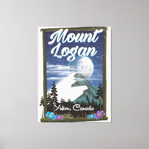 Mount Logan Yukon, Kanada Canvastryck