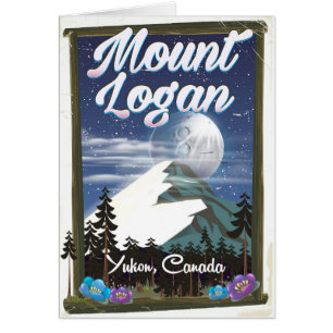 Mount Logan, Yukon, Kanada Hälsningskort