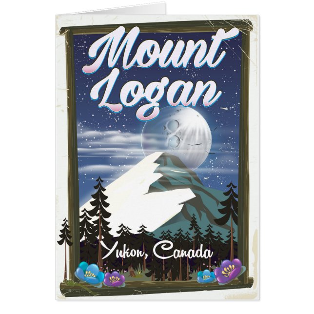 Mount Logan, Yukon, Kanada Hälsningskort (Framsidan)