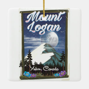 Mount Logan, Yukon, Kanada Julgransprydnad Keramik