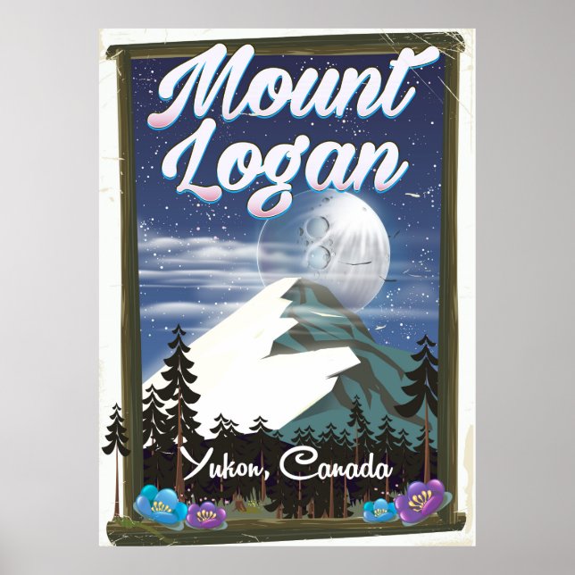 Mount Logan, Yukon, Kanada Poster (Framsidan)