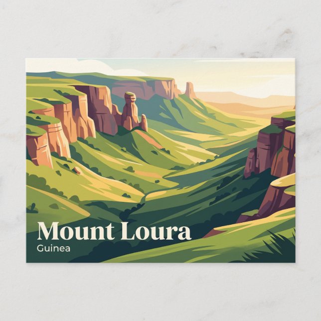 Mount Loura Guinea Vykort (Framsida)