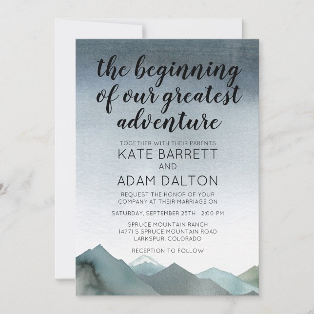 Mount Loving Inbjudningar (Framsida)