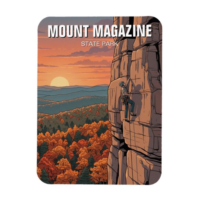 Mount Magazine State Park Arkansas Travel Magnet (Vertikal)