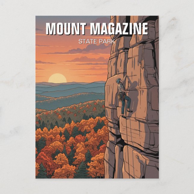 Mount Magazine State Park Arkansas Travel Vykort (Framsida)
