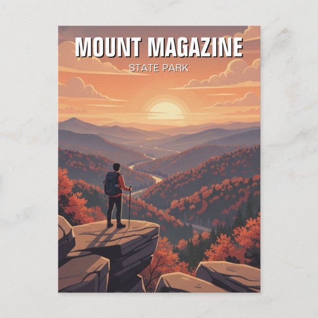 Mount Magazine State Park Arkansas Travel Vykort (Framsida)