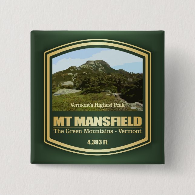 Mount Mansfield (PF) Knapp (Framsida)