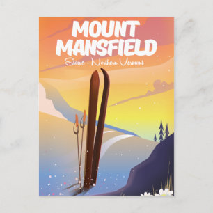 Mount Mansfield,Stowe North Vermont ski Vykort
