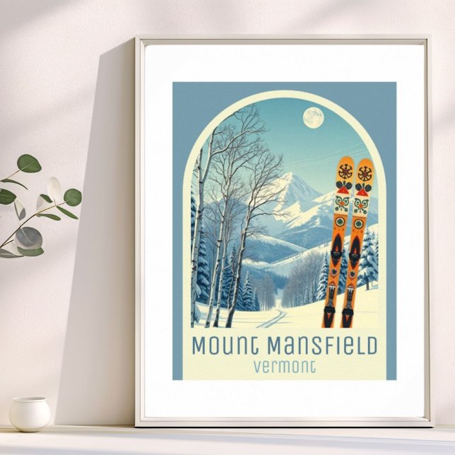 Mount Mansfield Vermont ski resort vacation Poster (Skapare uppladdad)