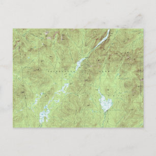 Mount Marcy Topografisk Karta - Adirondack Park Vykort