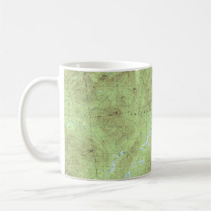 Mount Marcy Topografiska Karta - Adirondack Park Kaffemugg
