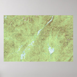 Mount Marcy Topografiska Karta - Adirondack Park Poster