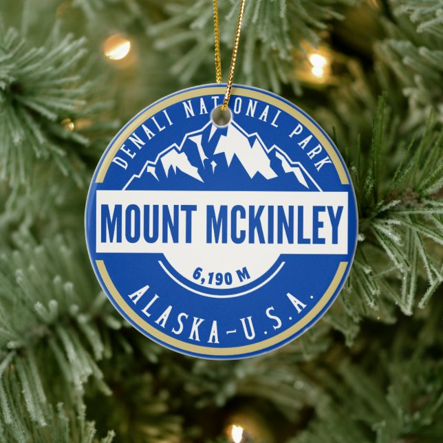 Mount Mckenley Denali National park  Julgransprydnad Keramik (Träd)
