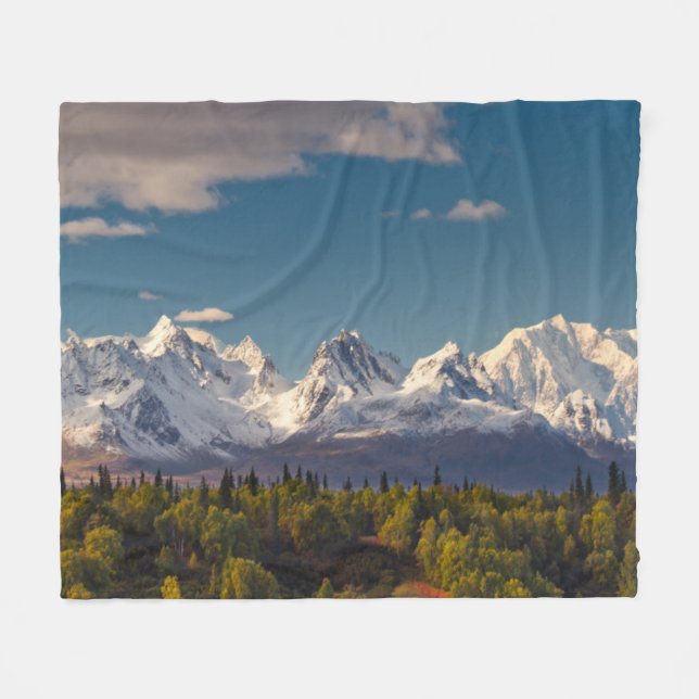 Mount McKinley | Alaska Fleecefilt (Framsidan (Horisontell))