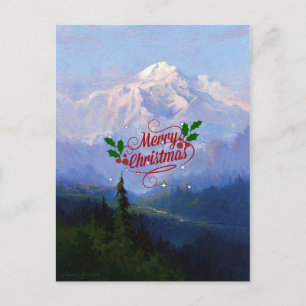 Mount McKinley, Alaska - God jul Helg Vykort