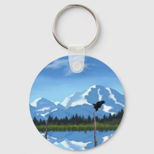 Mount McKinley Alaska Nyckelring