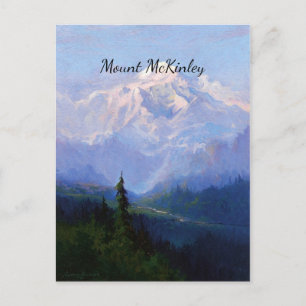 Mount McKinley, Alaska, vackert konstverk Vykort