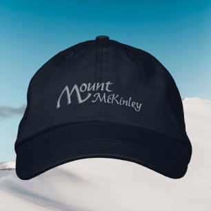 Mount McKinley Denali Alaska Embroized Hat Broderad Keps