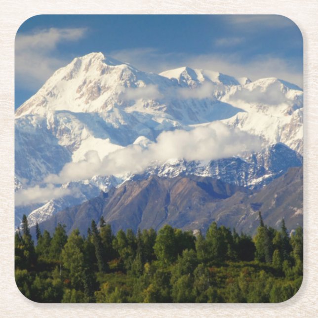Mount McKinley Underlägg Papper Kvadrat (Framsidan)
