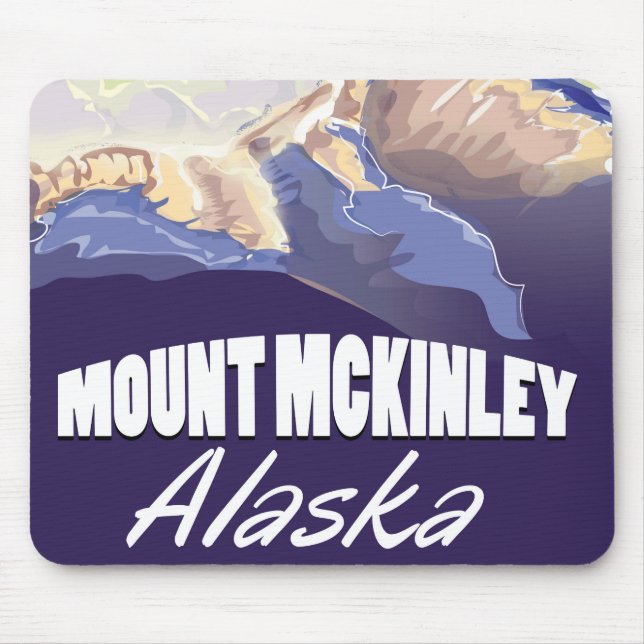 Mount McKinley vintage reseaffisch Musmatta (Framsidan)