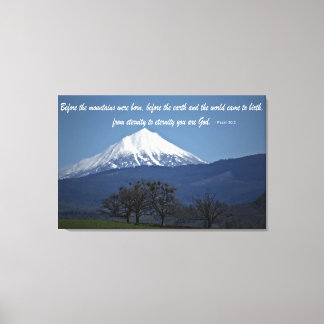 Mount McLoughlin - Psalms 90:2 Canvastryck