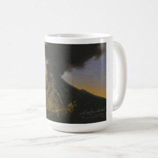 "Mount Merapi op Java" Koffiemok van Raden Saleh® Kaffemugg